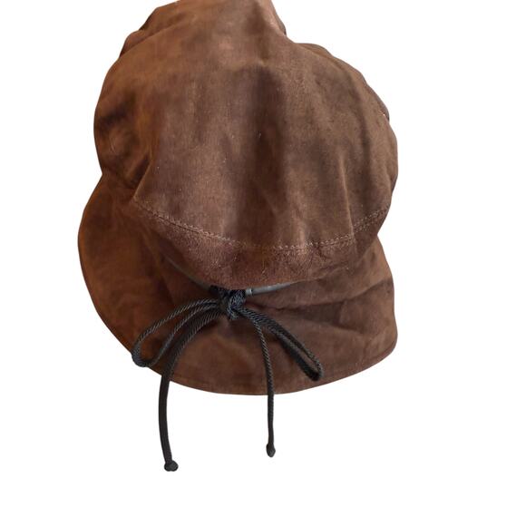 Eric Javits Wide Brim Hat Waterproof Suede Dark Brown - Picture 5 of 11
